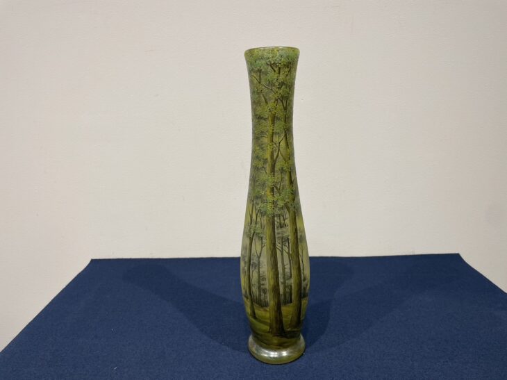 ドーム 『夏景色文花瓶』 ｜骨董品買取 緑和堂