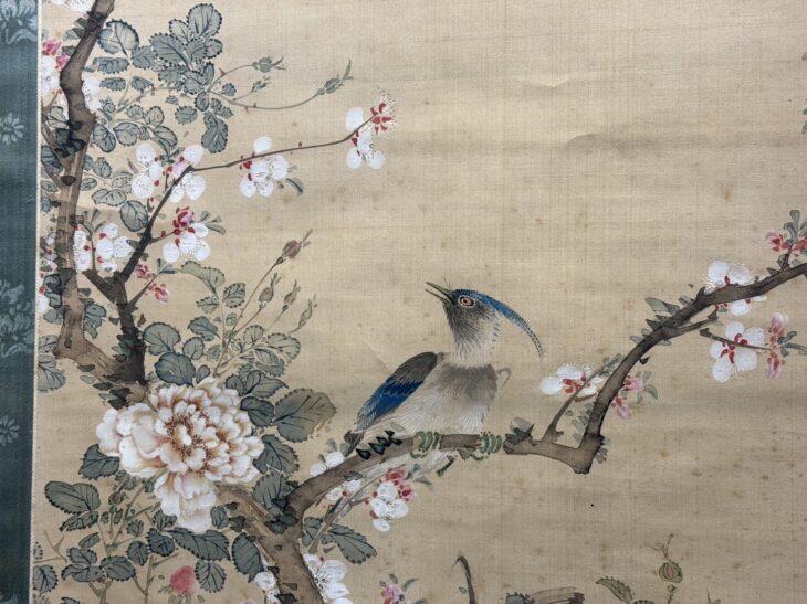 藤堂凌雲 『花鳥画 双幅』 ｜骨董品買取 緑和堂