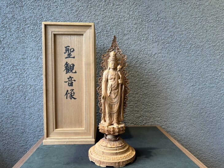 高村光雲 『聖観音像』 ｜骨董品買取 緑和堂