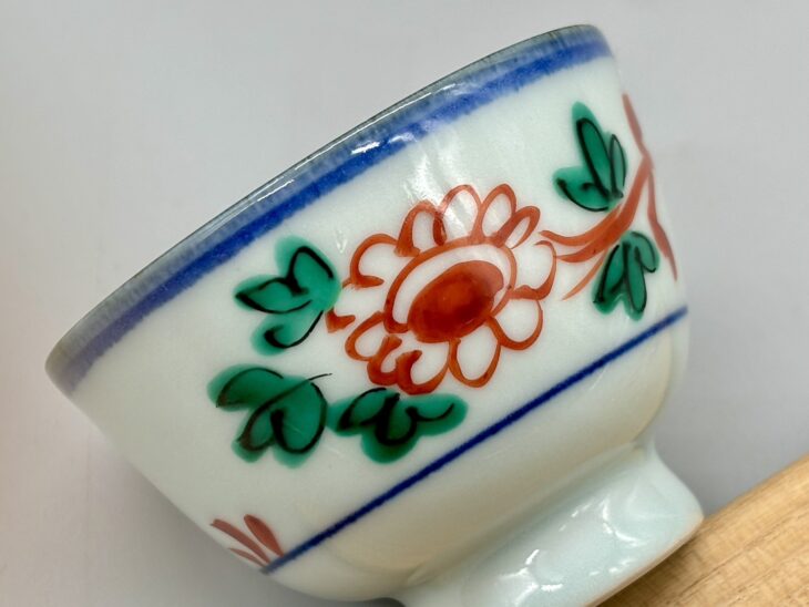 三浦竹軒 『倣赤絵呉須 茶碗』 ｜骨董品買取 緑和堂