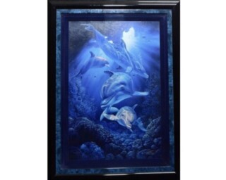 クリスチャン・ラッセン『フォー・ドルフィンズ』 ｜骨董品買取 緑和堂