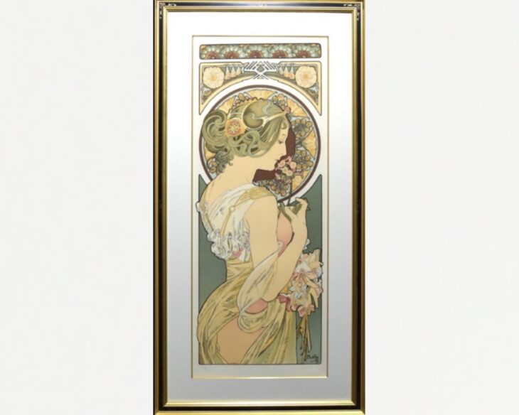 アルフォンス・ミュシャ 『桜草 1899』 ｜骨董品買取 緑和堂