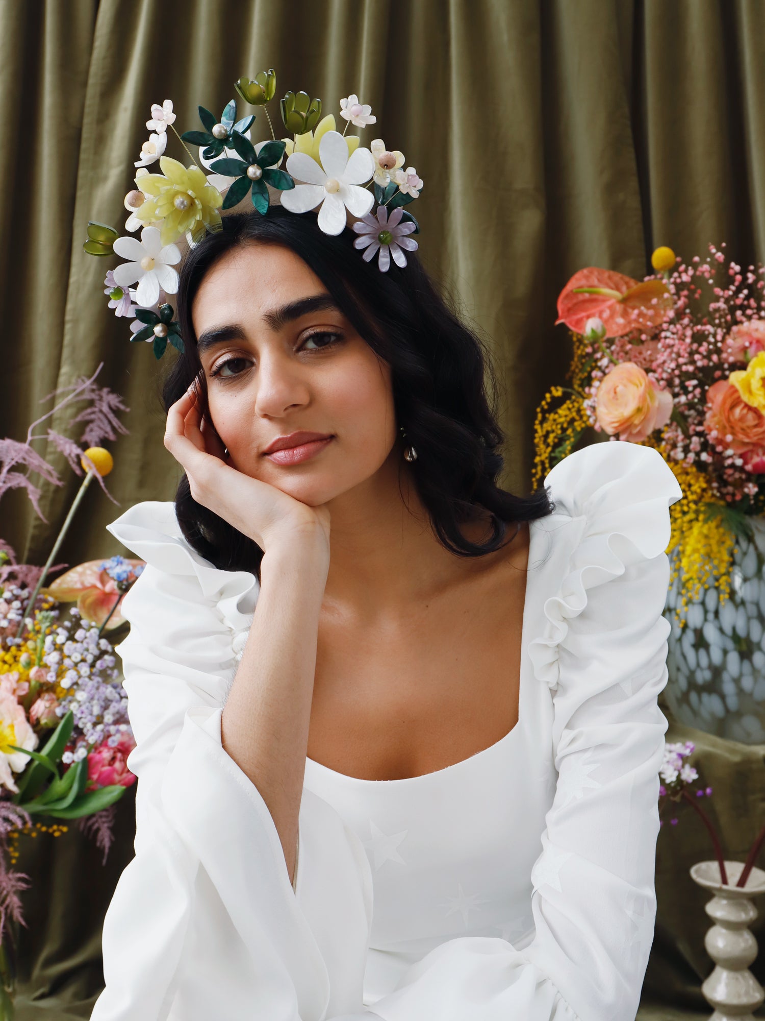 Meadow Headpiece in Green