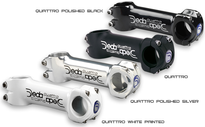 Deda Quattro 120mm Silver Bike Handlebar Stem - Wolf Cycles..