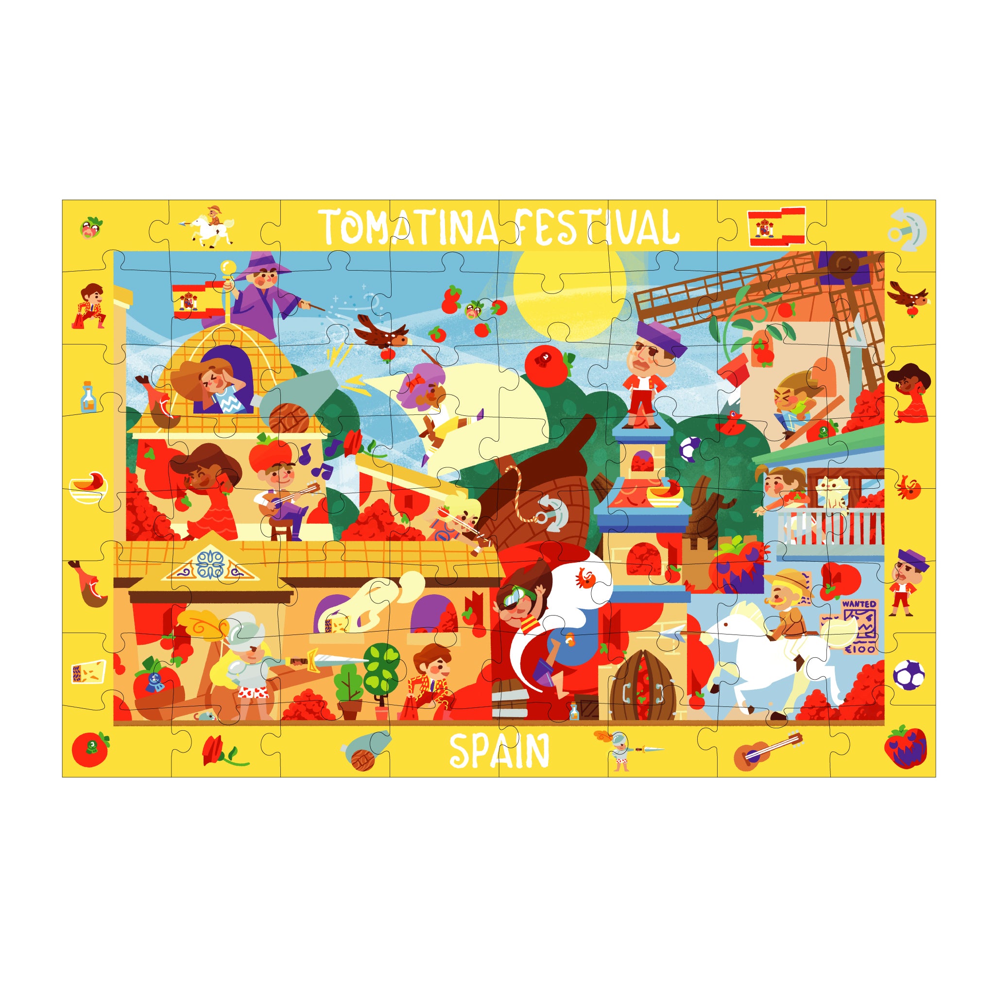 Seek-N-Find Puzzle: Spain, Tomatina Festival – Womple Studios