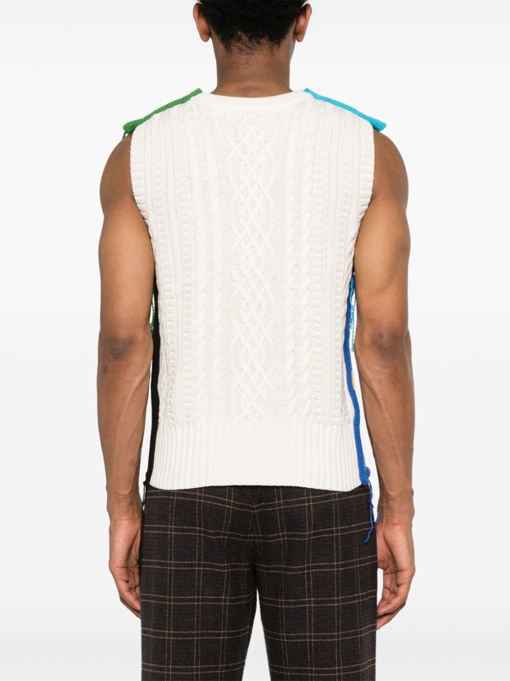 Charles Jeffrey LOVERBOY PATCH CABLE KNIT SLEEVELESS 正規取扱店舗