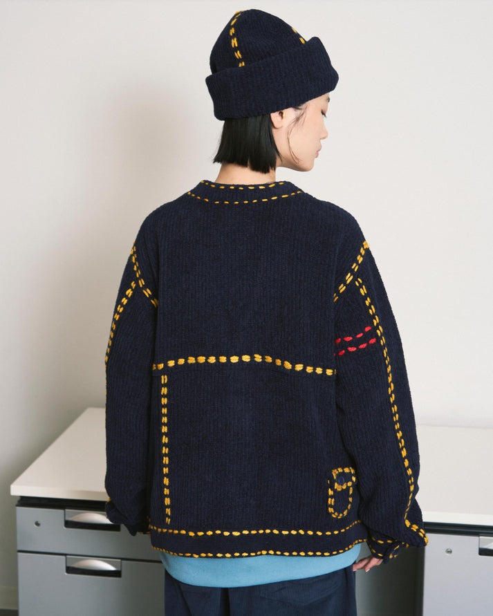 PHINGERIN PG1 POCKET CARDIGAN NAVY 正規取扱店公式通販 沖縄セレクト