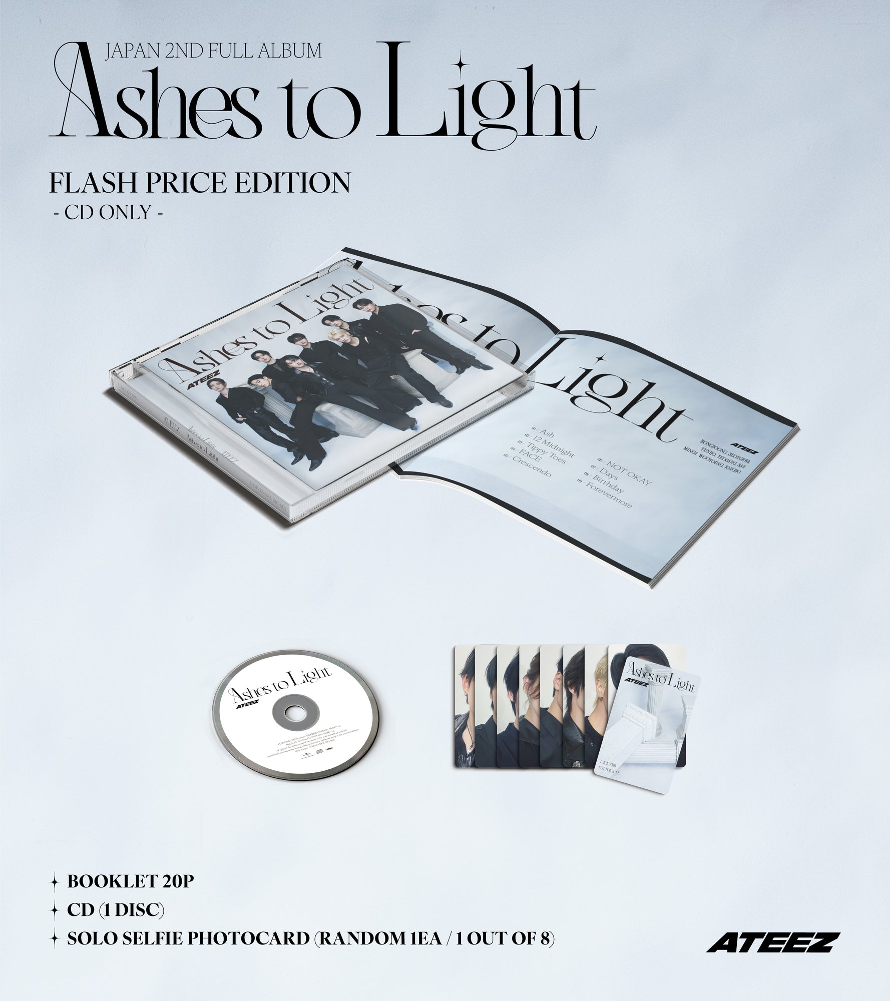 09/16 ATEEZ JAPAN] ATEEZ – Ashes to Light (First Press Flash Price