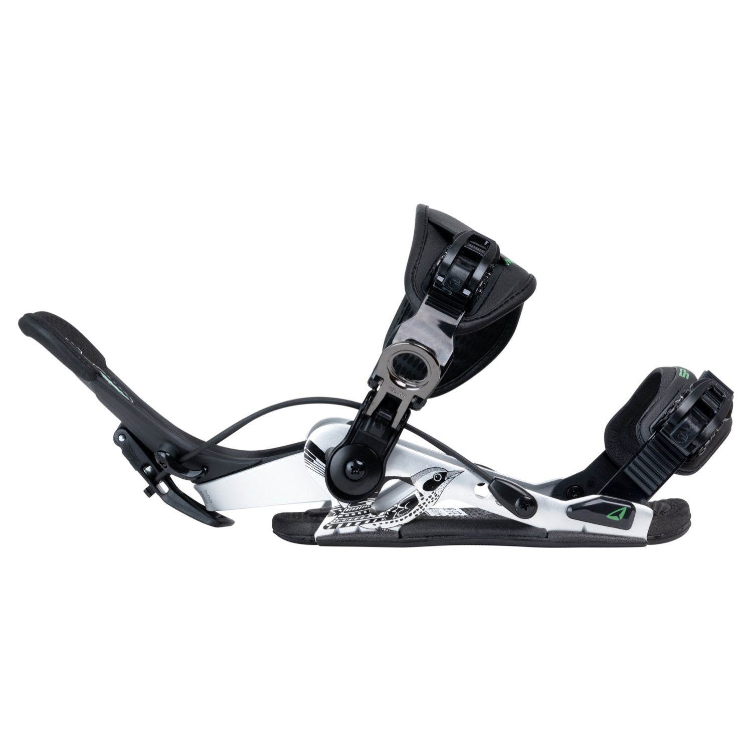 SP BINDINGS - Fixations Snowboard - Slab One 2025 (Multi Entry) - Silv