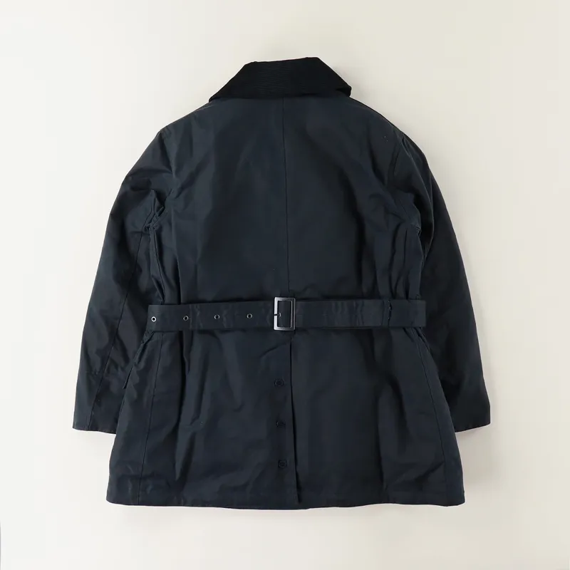 Barbour x Engineered Garments Mens Mackinaw Wax Jacket Navy Blue