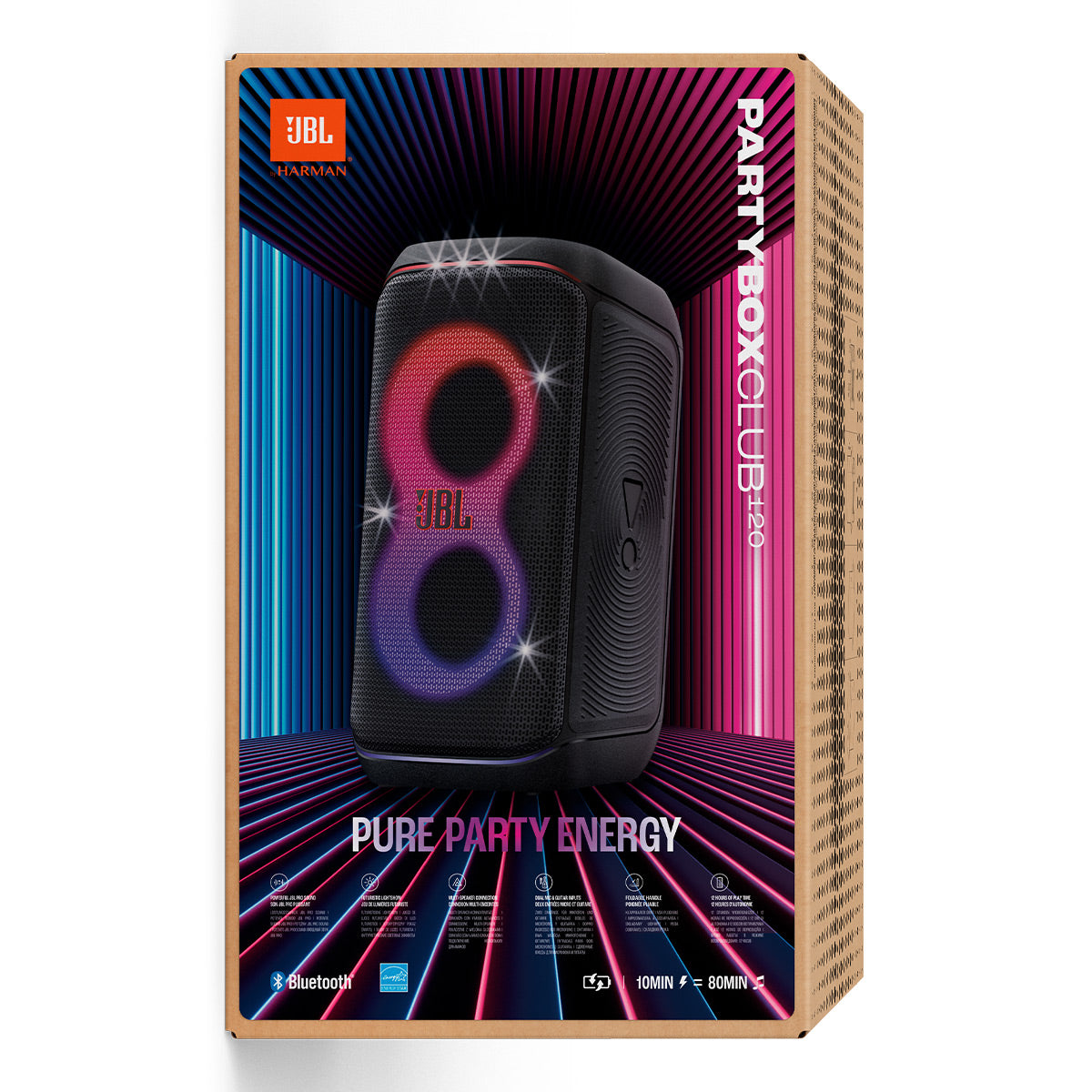 JBL PartyBox Club 120 Portable Party Speaker (Black) – World Wide