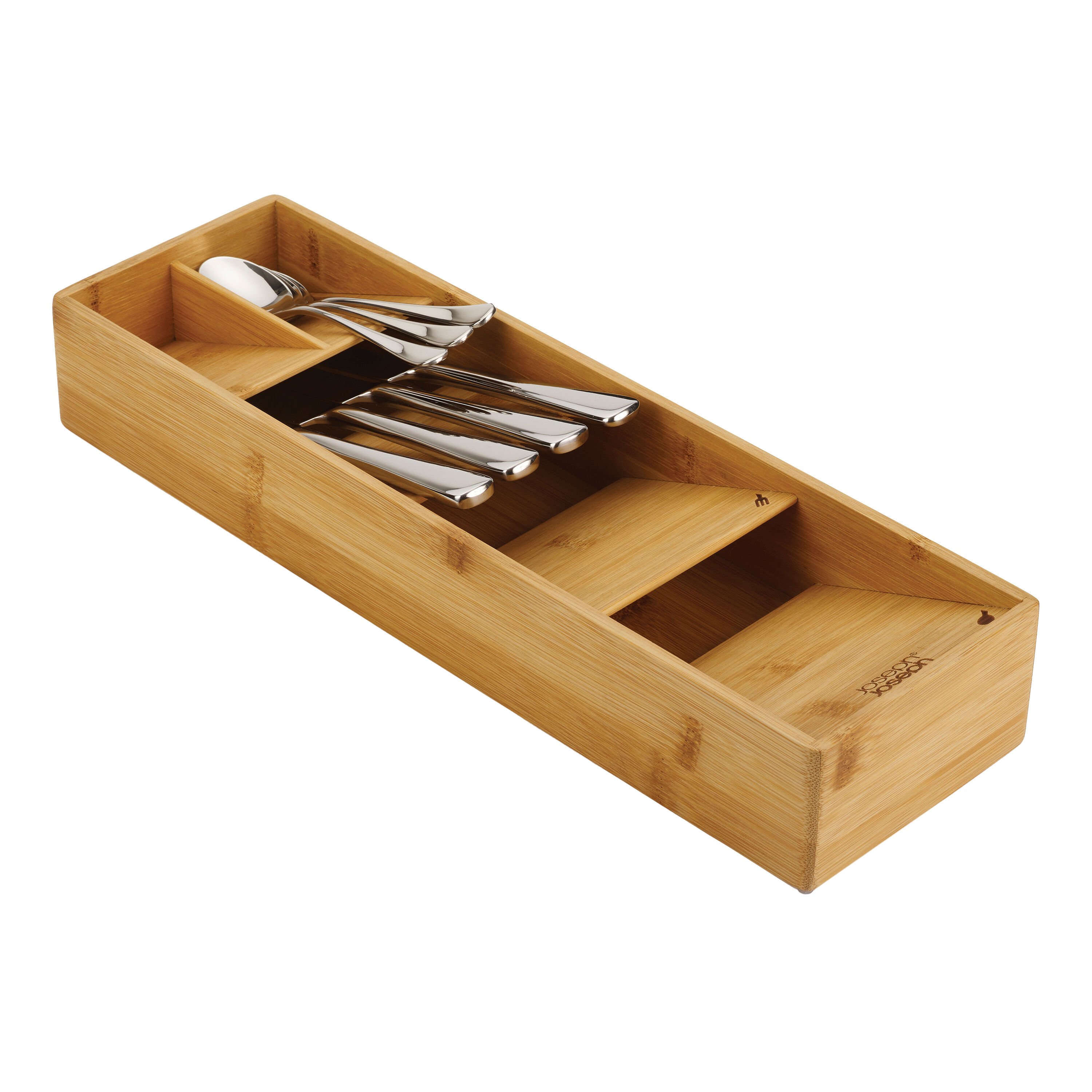 Joseph Joseph DrawerStore Compact Bamboo Utensil Organizer - World
