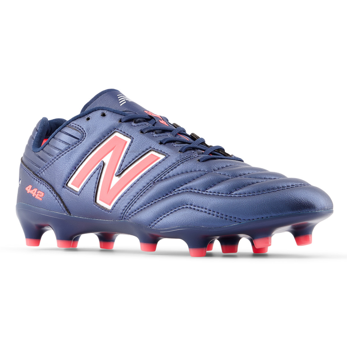New Balance 442 v2 Pro FG Wide Boots - Navy/Energy Red / World