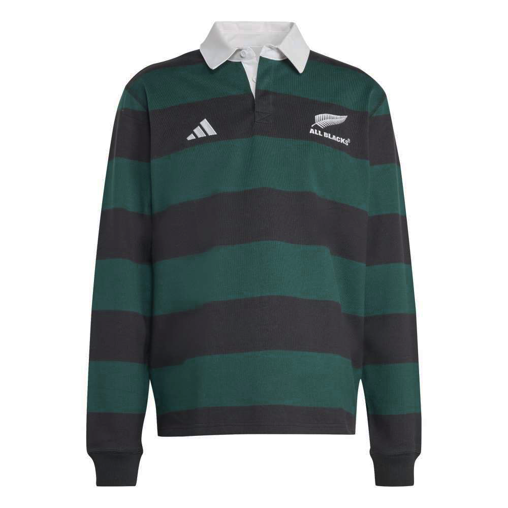 All Blacks 25/26 Long Sleeve Heritage Polo by adidas / World Rugby
