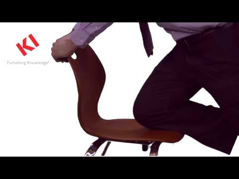 KI Intellect Wave Cantilever Stack Chair (18'' H) - IWC18 | School