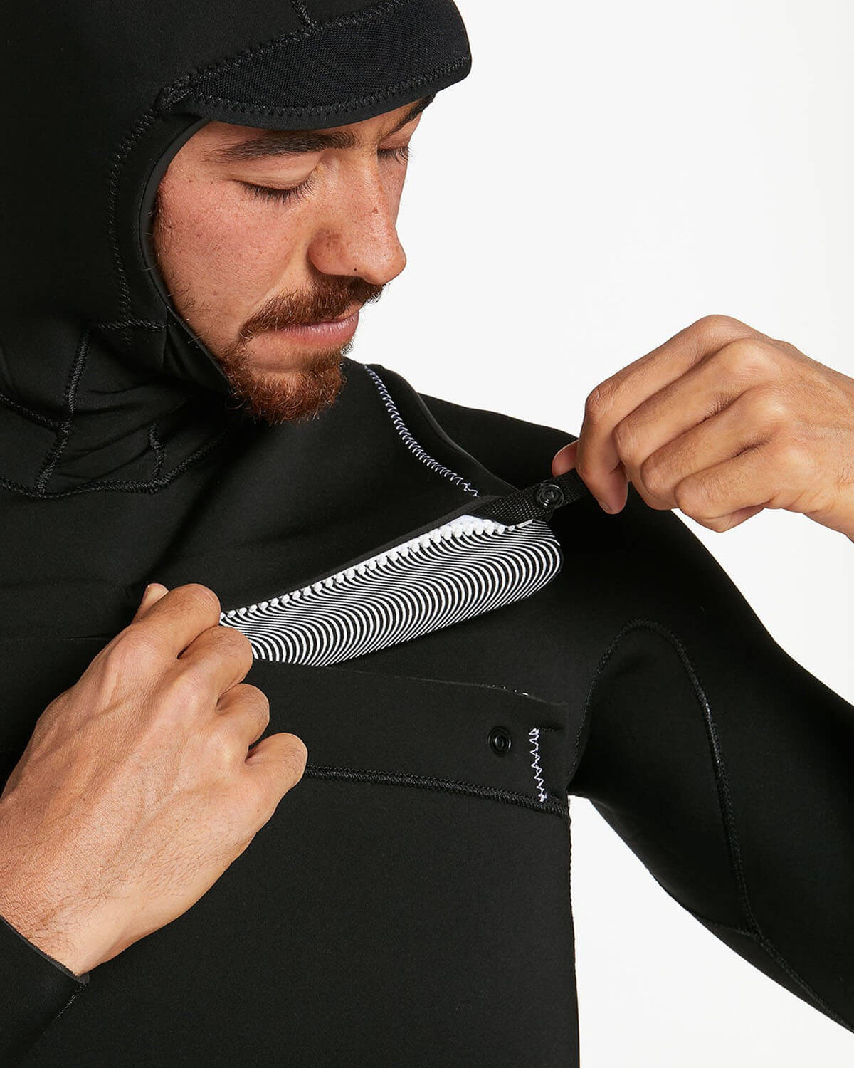 5/4/3mm Men's Volcom MODULATOR Hooded Chest Zip Fullsuit | Wetsuit