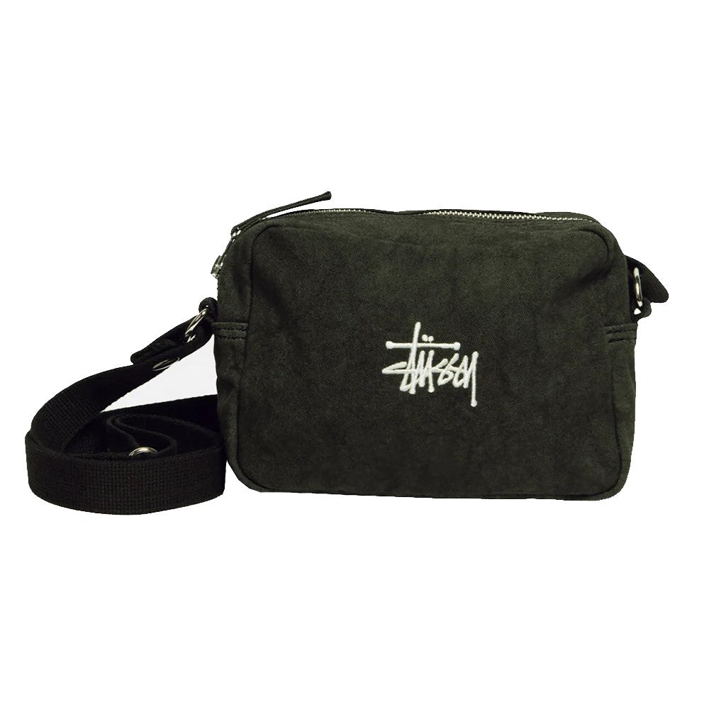 Stussy Canvas Side Pouch - Washed Black | 現貨– WEAR43WAY