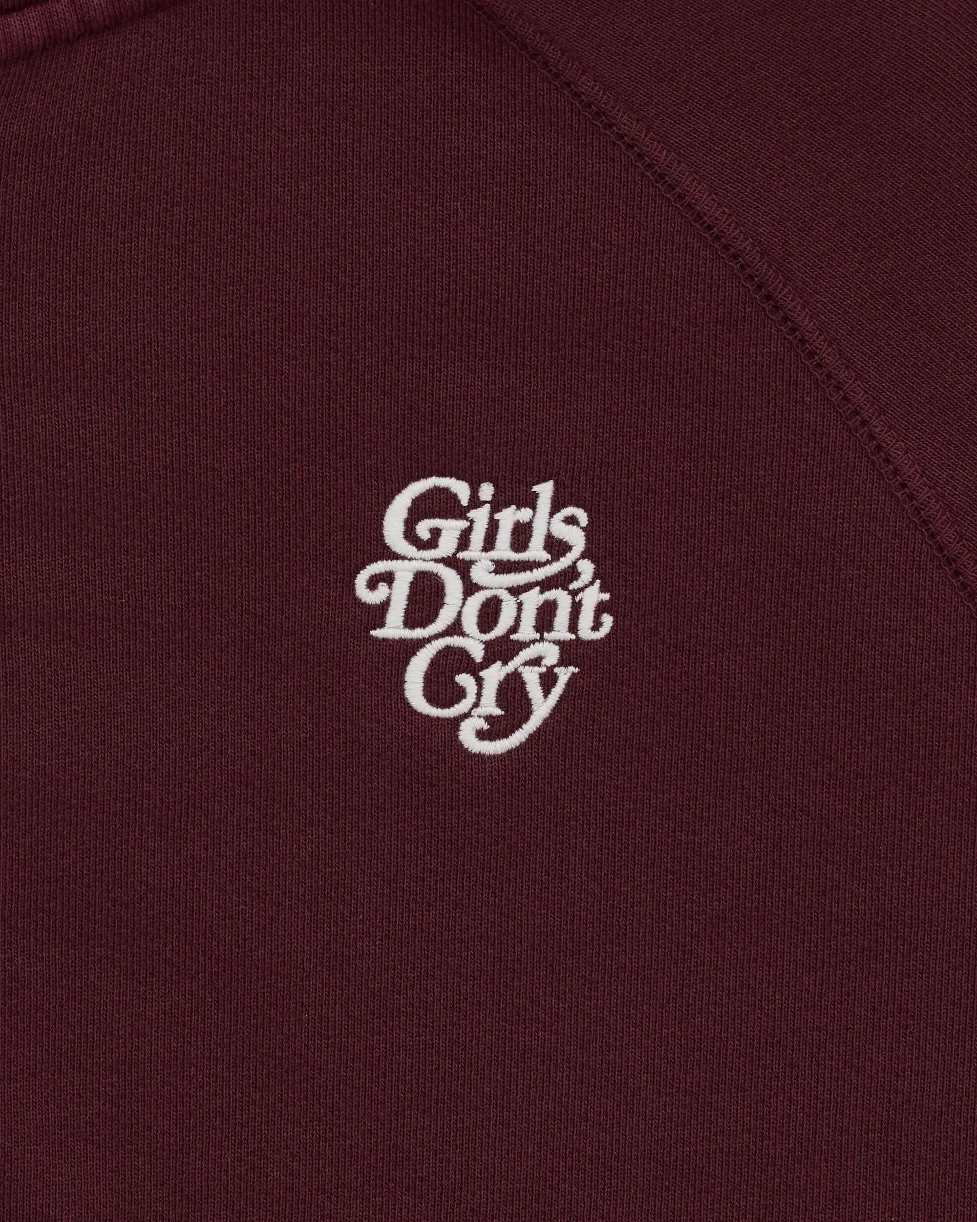 Girls Don't Cry Logo Zip Hoodie - Maroon | In stock