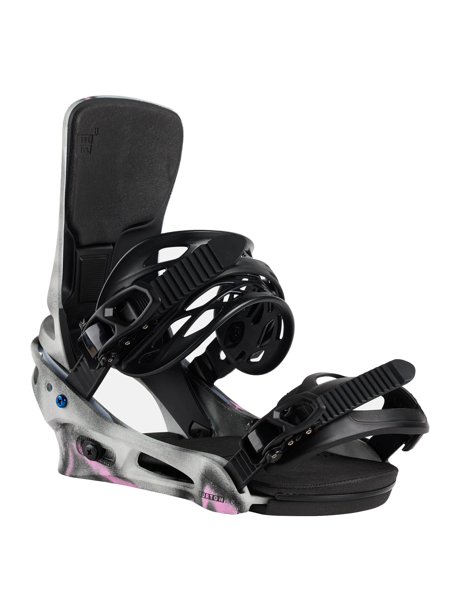 2025 Burton Cartel X Men's Re:Flex Snowboard Binding - Gray / Pink