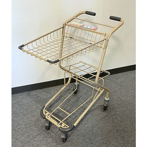 ショッピングカート(3段カゴ載せタイプ)/M1494R-32PT | シロ産業 |