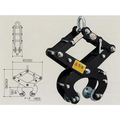 コンクリート製品用吊り具（1000kg/2台）/MC55MV-W1000S/測定/包装