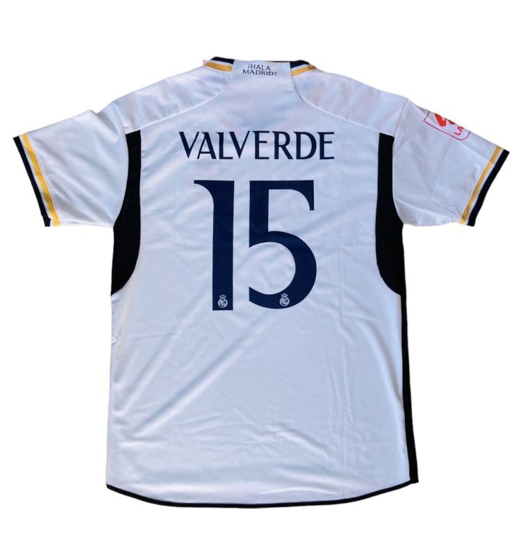 23/24 レアル・マドリード ホーム 長袖 サッカーシャツ 15番