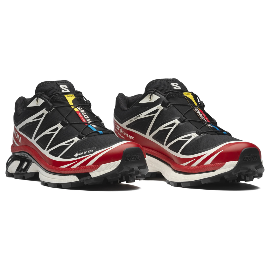 Salomon Men's XT-6 Gore-Tex Black/Flame Scarlet/Vanilla Ice – West NYC