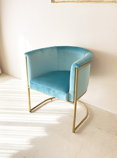 デスクチェア モダンクラシックスタイル ゴールドメッキ仕上げ