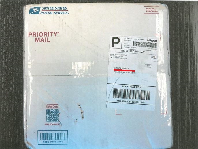 Package containing marijuana intercepted at Roanoke Post Office