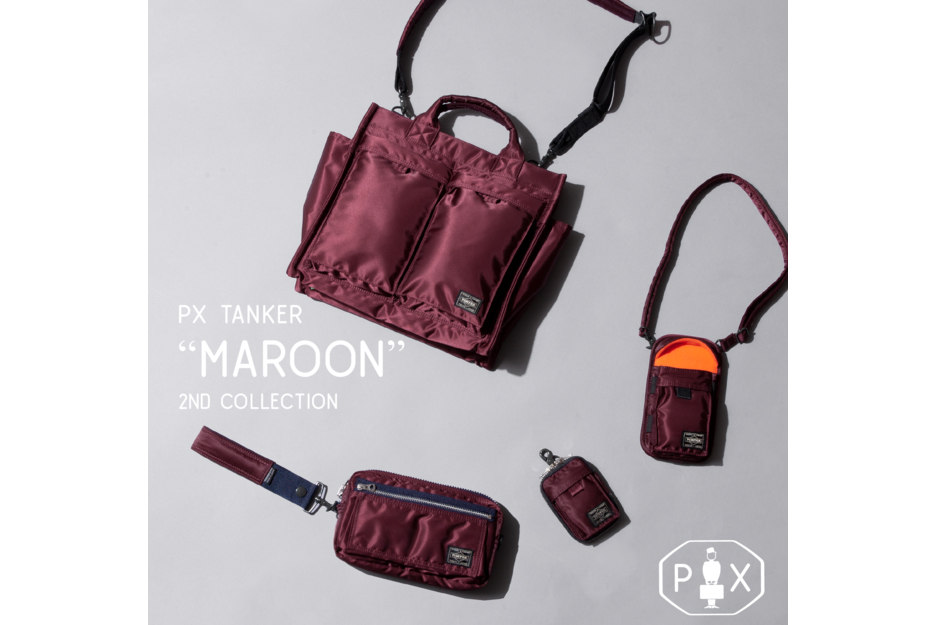PORTER、「PX TANKER MAROON」からバーティカルトートなど4型
