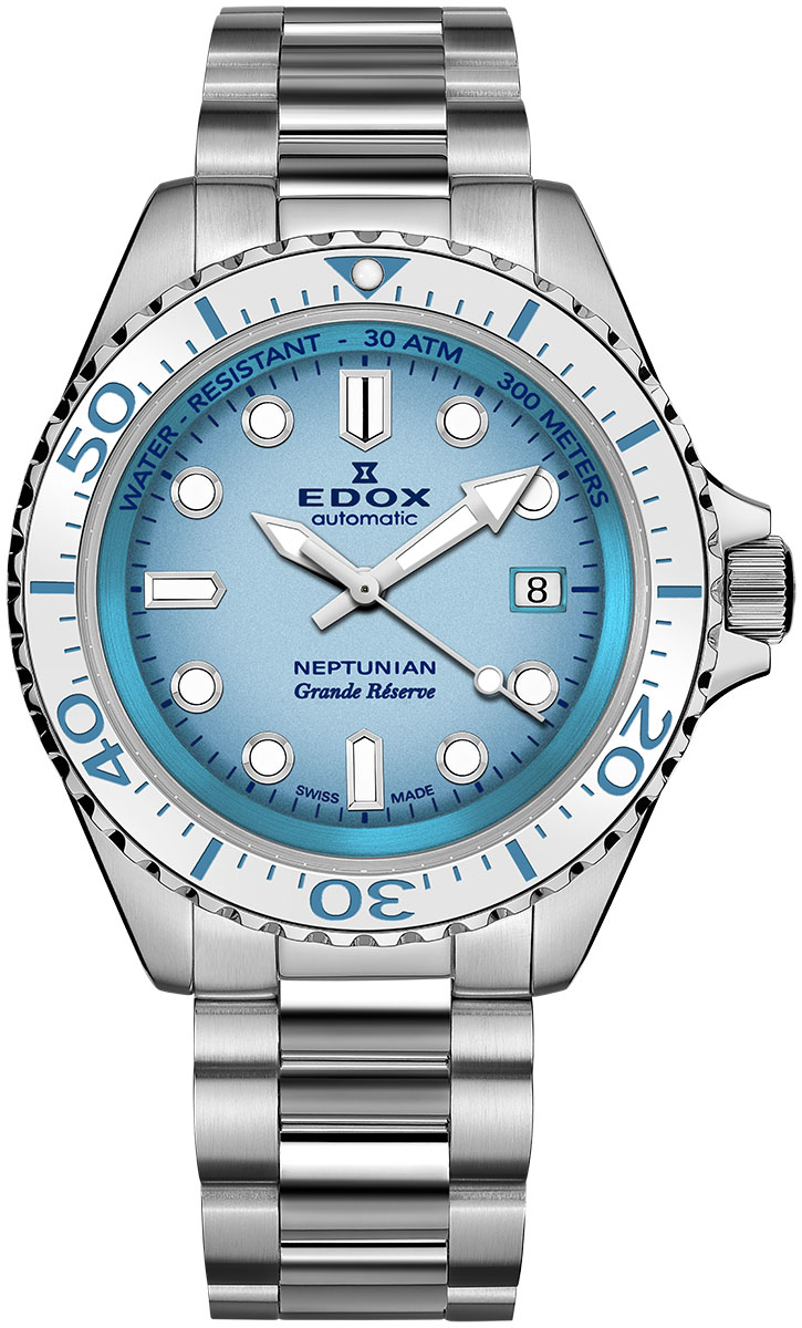 Edox Neptunian Grande Reserve Date Automatic 80801-3BBUM-BUCDN