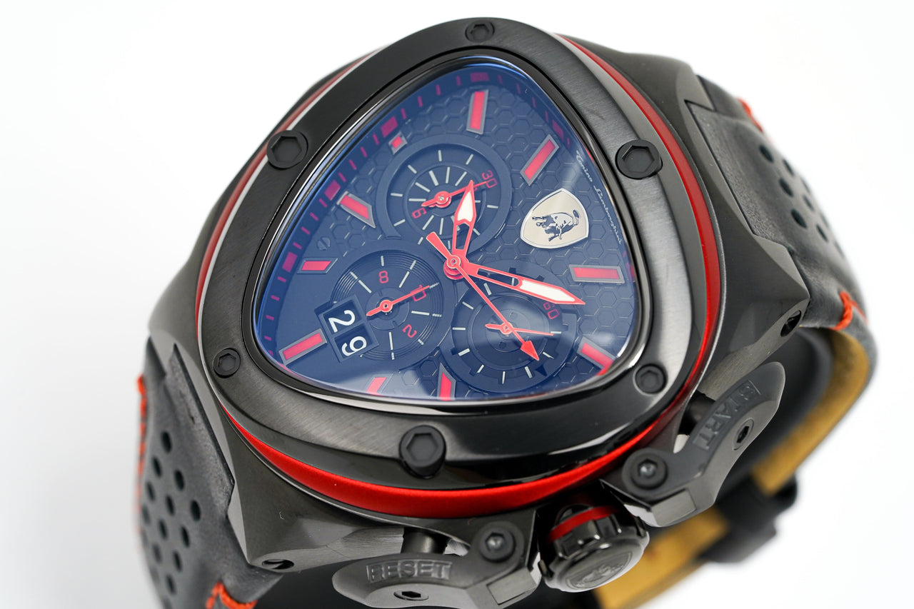 Tonino Lamborghini Spyder X Chronograph Red Black PVD T9XA