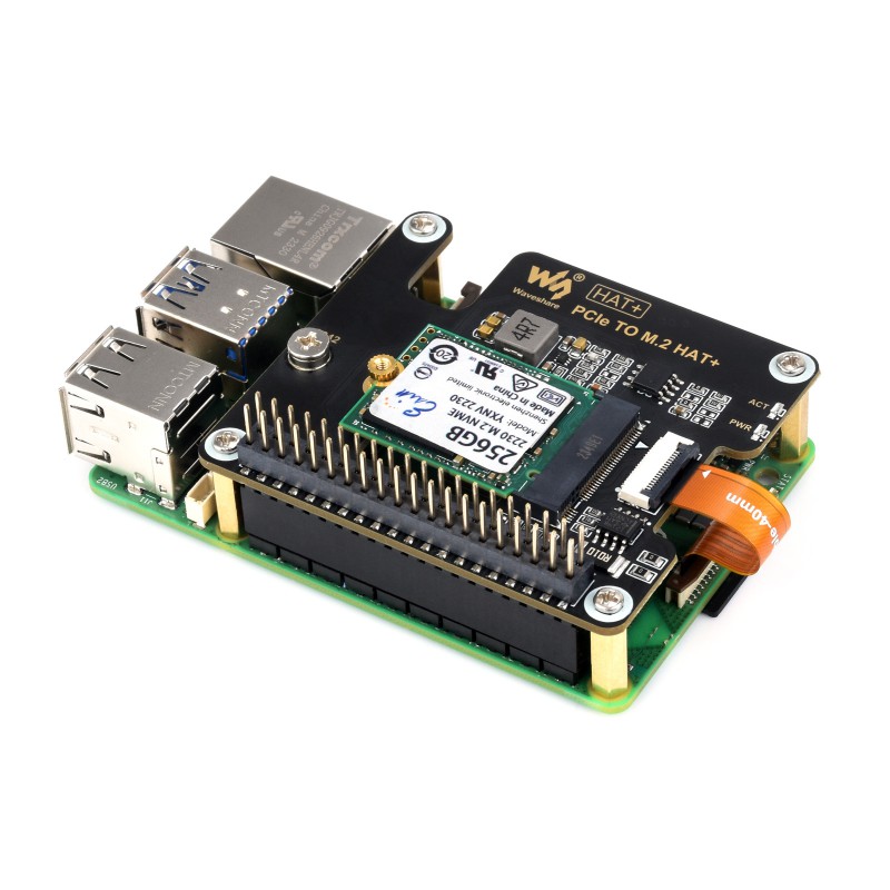 Waveshare Raspberry Pi 5用 M.2 SSD HAT+ — スイッチサイエンス