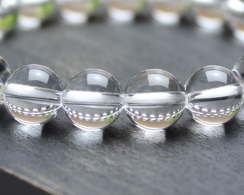 4月誕生石！開運・浄化・厄除けに 極上 10ミリ 水晶 ブレスレット