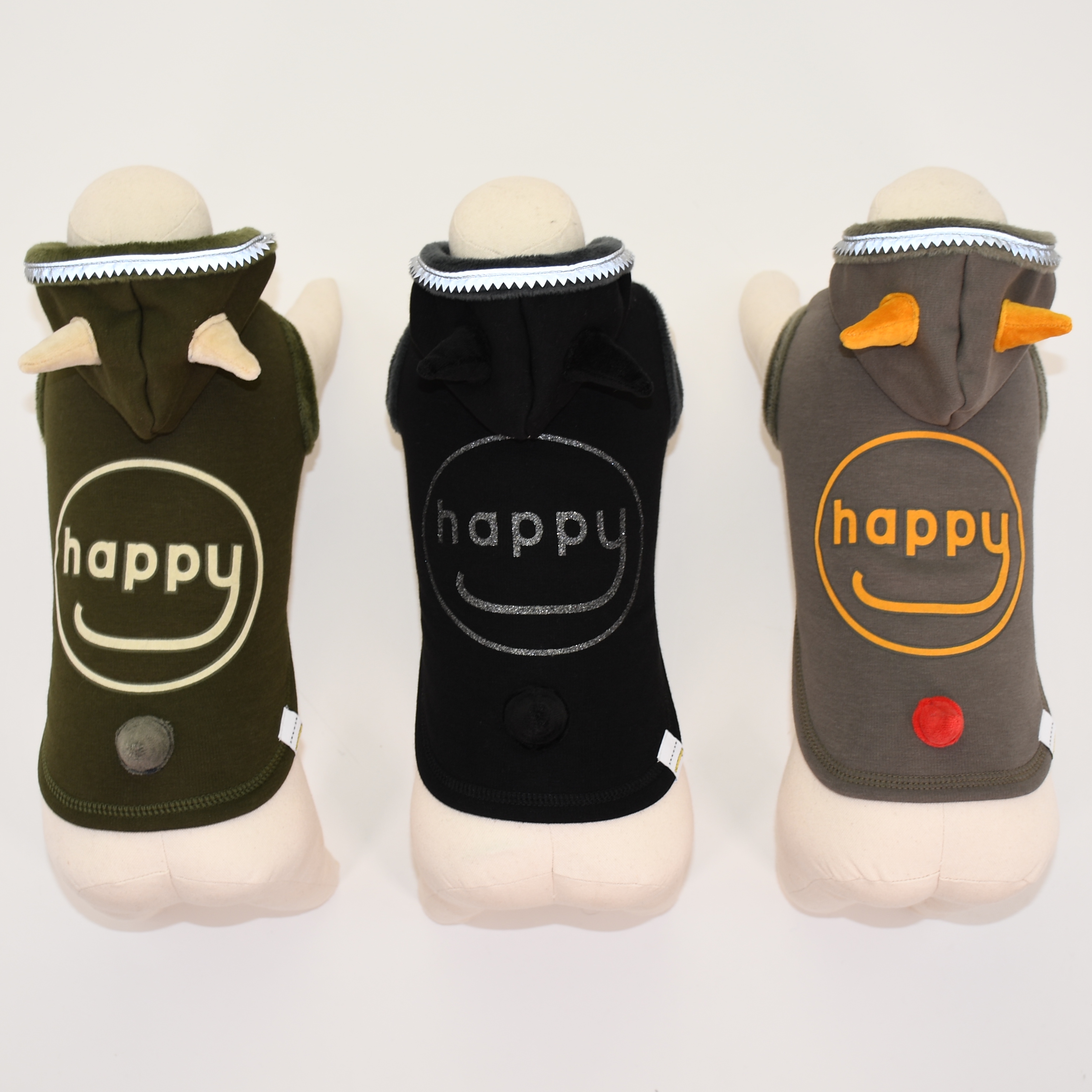 Wag Mall / happy devil Hoodie／BOMBERHEAT【カーキ・ブラック