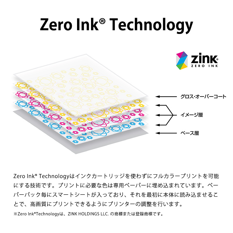 インスピック 手帳 写真 シール プリンター キャノン Canon スマホ専用