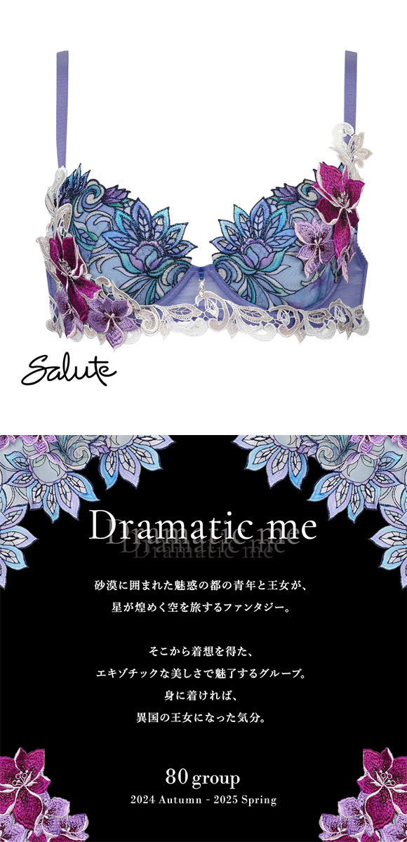 ワコール サルート 80グループ 80G P-UP ブラジャー DEF プッシュ