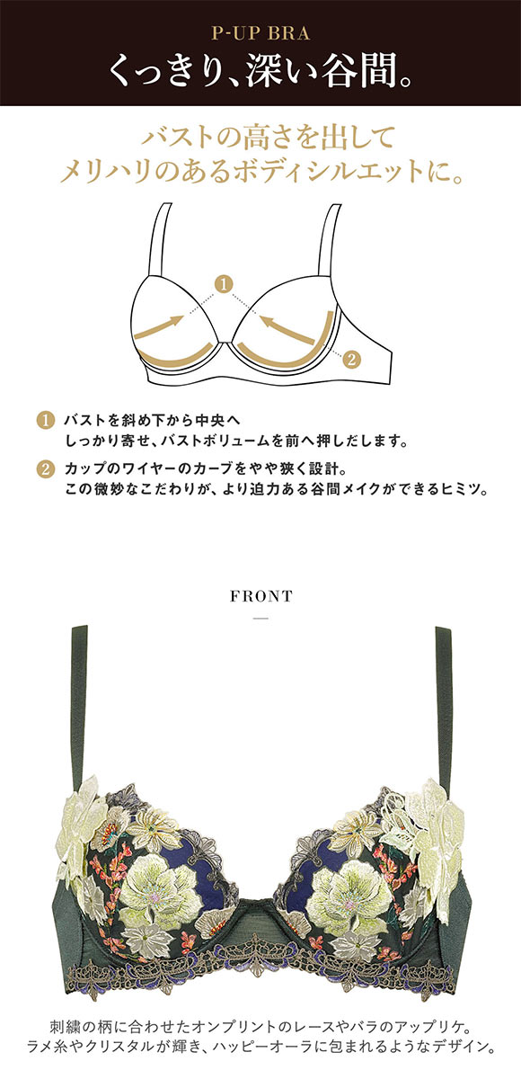 ワコール Wacoal サルート Salute 23AW 93G BTJ493 P-UP ブラジャー