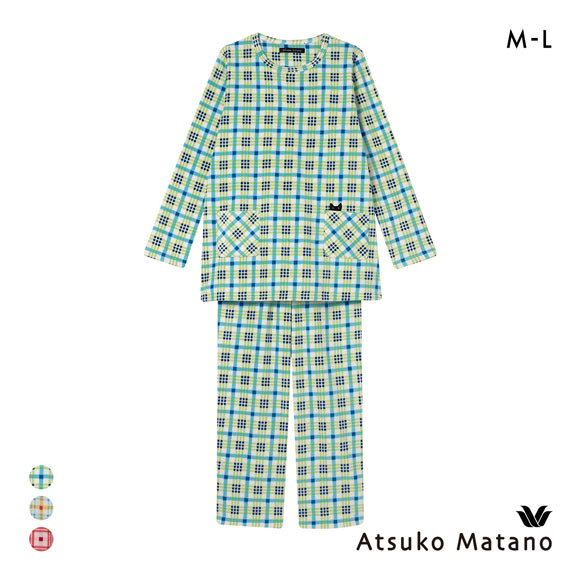 ワコール マタノアツコ フリース 長袖 パジャマ 上下セット ルーム