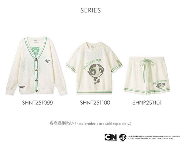 スナイデルホーム パワーパフ ガールズ ニットプルオーバー 半袖