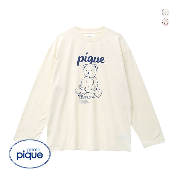 ジェラートピケ gelato pique 【UNISEX】ワンポイントロンT ジェラピケ