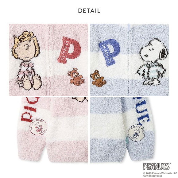 ジェラートピケ レディース PEANUTS UNISEXオリジナルジャガードパーカ