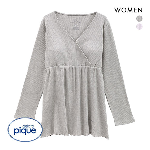 ジェラートピケ gelato pique レディース マタニティリブプルオーバー