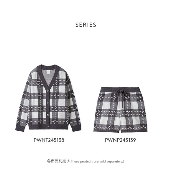 ジェラートピケ レディース エアモコチェックジャガードショートパンツ