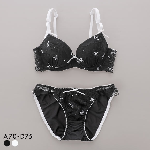 サンエイ 脇高 レーシィプチリボン ブラセット ABCD 脇肉 はみ肉