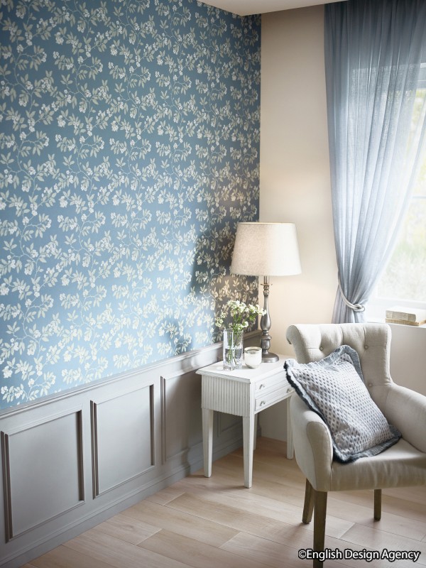 ENGLISH DESIGN AGENCY/Jasminumジャスミナム(ブルー フラワー 防かび