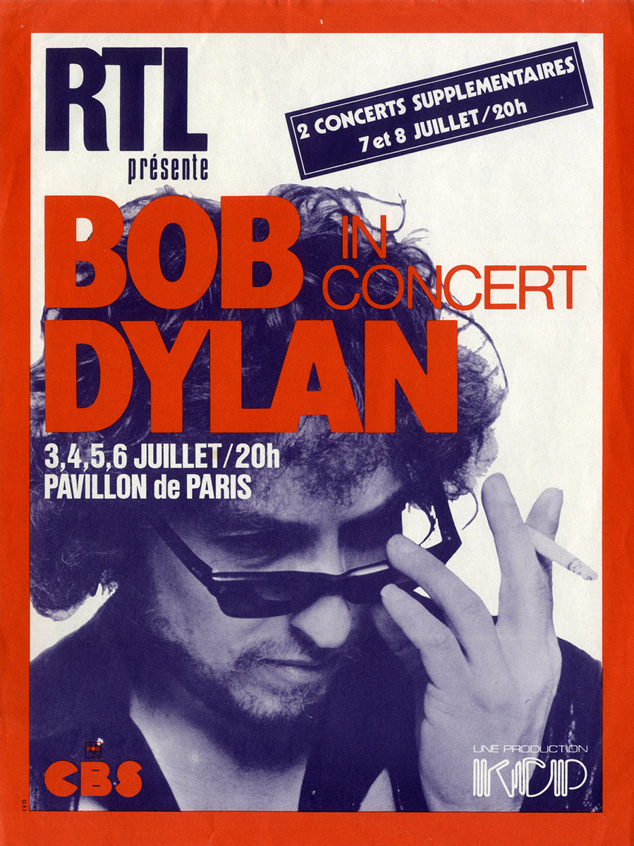 BOB DYLAN IN CONCERT (1978) French mini-poster - WalterFilm