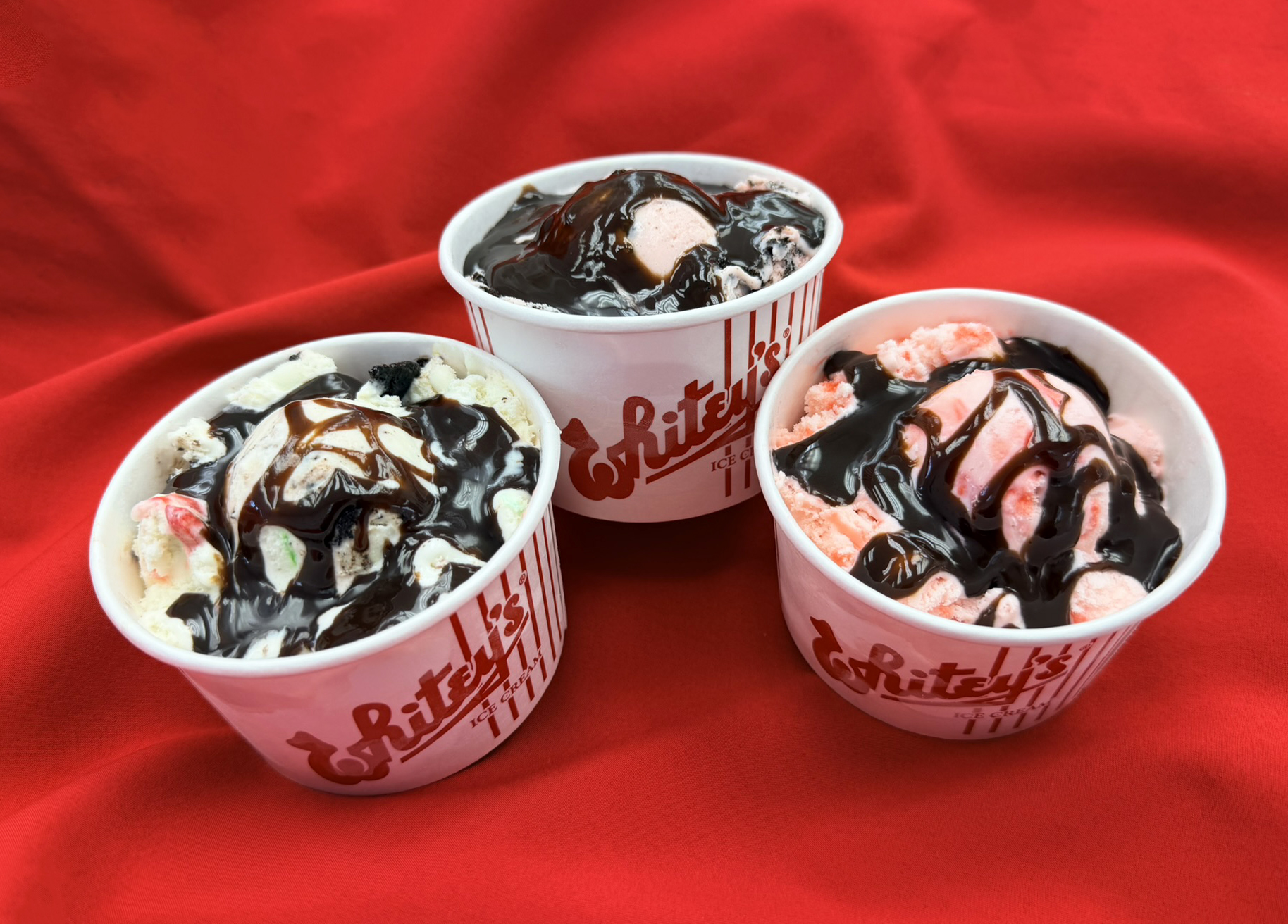 December Treat of the Month Holiday Hot Fudge Sundaes