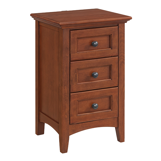 1100 McKenzie Small 3-Drawer Nightstand – Whittier Wood Furniture