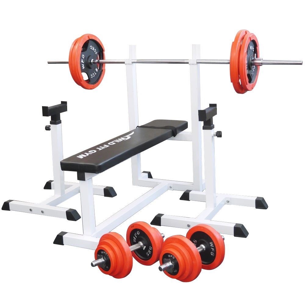 BIG3対応！自宅用トレーニングセット（バーベル130kg／ベンチ／ラック